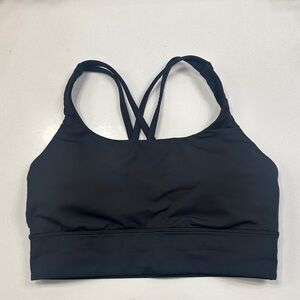 Lululemon Energy Longline Sports Bra size 8 Black